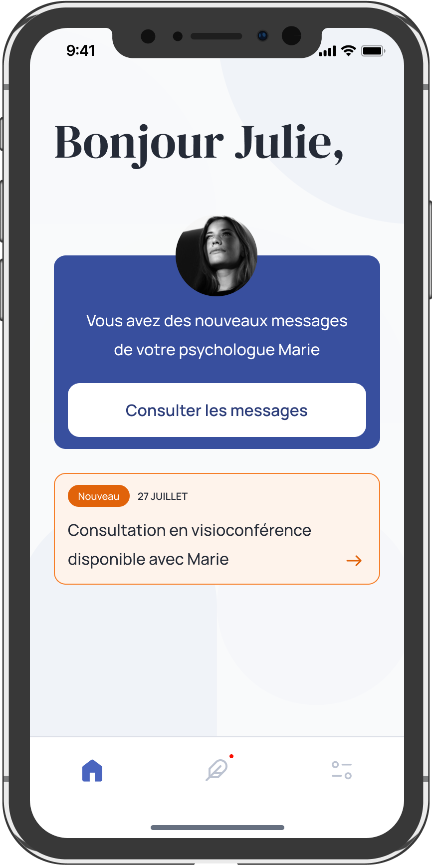 Image de l'application de La Clinique E-Santé